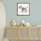 Stupell Industries Sandy Dog with Snorkel Framed Floater Canvas Wall Art Design by Geoff Allen